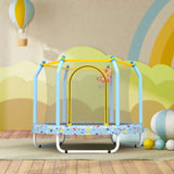 Blue Print Mini Indoor Trampoline With Enclosure - MERSCO SPORTS