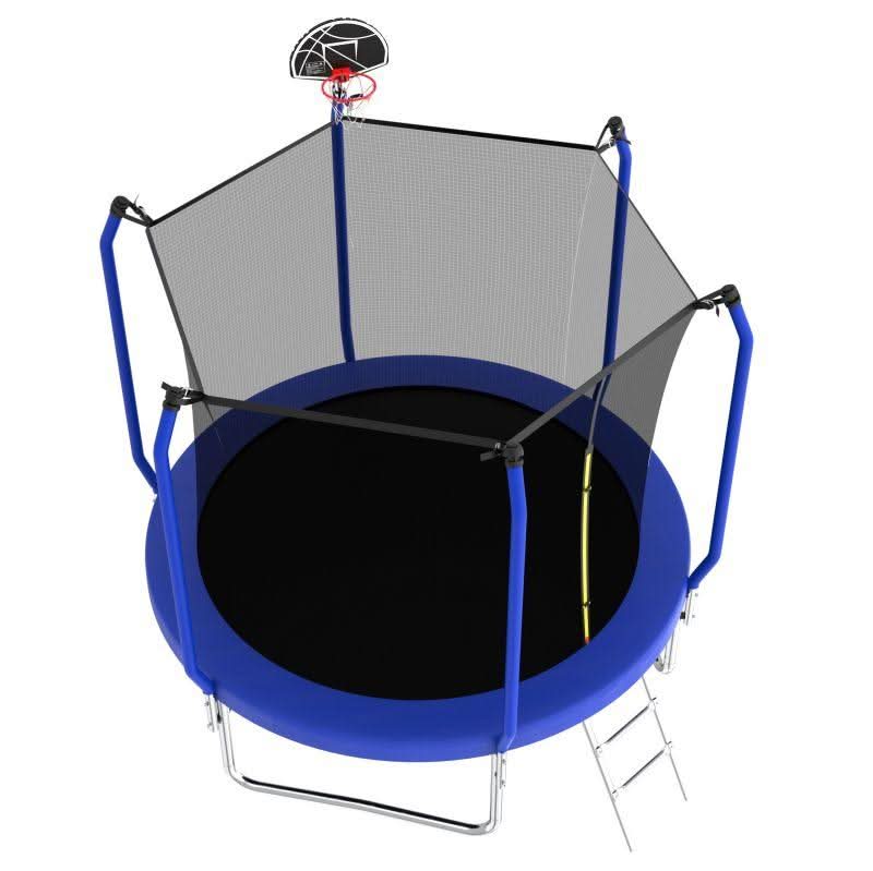 10FT Blue Sports Backyard ASTM Approval Outdoor Trampoline - MERSCO SPORTS