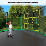 12FT New Design Green&Black Round Garden Trampoline for Children - MERSCO SPORTS