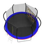 14FT New Design Blue&Red Family Trampoline For Backyard - MERSCO SPORTS