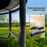 14FT Black 1400lbs Loading Large Trampoline,Birthday & Children's Gifts for Boys Girls