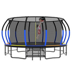 16FT Colorful Heavy Duty Recreational Trampoline For Family - MERSCO SPORTS