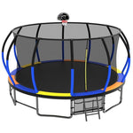 16FT Colorful Heavy Duty Recreational Trampoline For Family - MERSCO SPORTS