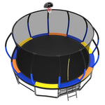 16FT Colorful Heavy Duty Recreational Trampoline For Family - MERSCO SPORTS