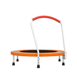 36" Orange Mini Trampoline for Toddlers