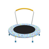36" Light Blue Print Kids Indoor Trampoline