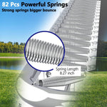 8X14FT Green Jumping Rectangle Backyard Trampoline for adults - MERSCO SPORTS