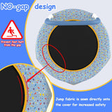 Blue Print Small Trampoline for Kids with Handle(FOB) - MERSCO SPORTS