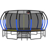 16FT Colorful Heavy Duty Recreational Trampoline For Family - MERSCO SPORTS