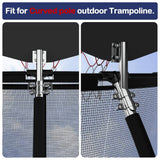 Mini Basketball Hoop for Trampoline ,Trampoline Accessories Fit for Curved Pole Outdoor Trampoline, Kids Trampoline Attachment Accessories,Easily Installation