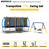 Trampolín rectangular grande azul de 8 x 14 pies a la venta