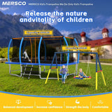 Trampolín rectangular grande azul de 8 x 14 pies a la venta