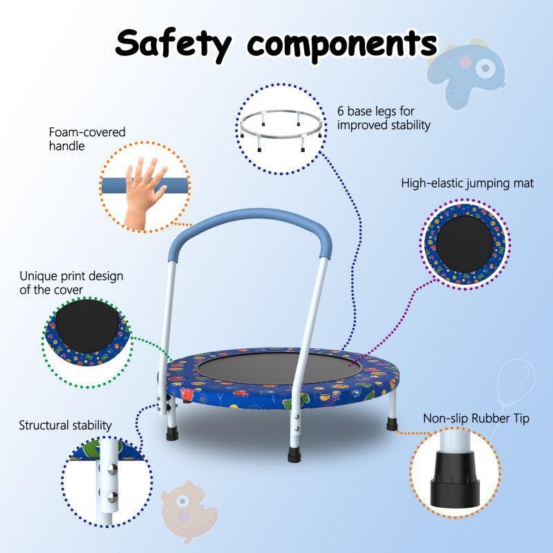 Blue Print mini indoor trampoline(FOB) - MERSCO SPORTS