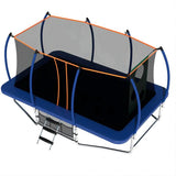 10X16FT Blue Rectangle Trampoline for children and adults with Safety net - MERSCO SPORTS