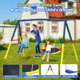 Mersco 16FT Heavy Duty Trampoline with Enclosure Net & Swing Set Outdoor Big Trampoline for Backyard, Kids Trampoline with Basketball Hoop, 1320LBS Capacity (Green)