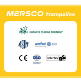 Mersco 12x18 FT Large Rectangle Trampoline for Kids and Adults,Big Outdoor Trampoline with Safety Enclosure Net,Fitness trampoline with Ladder for Backyard,Boys and Girls Birthday Gift,Black