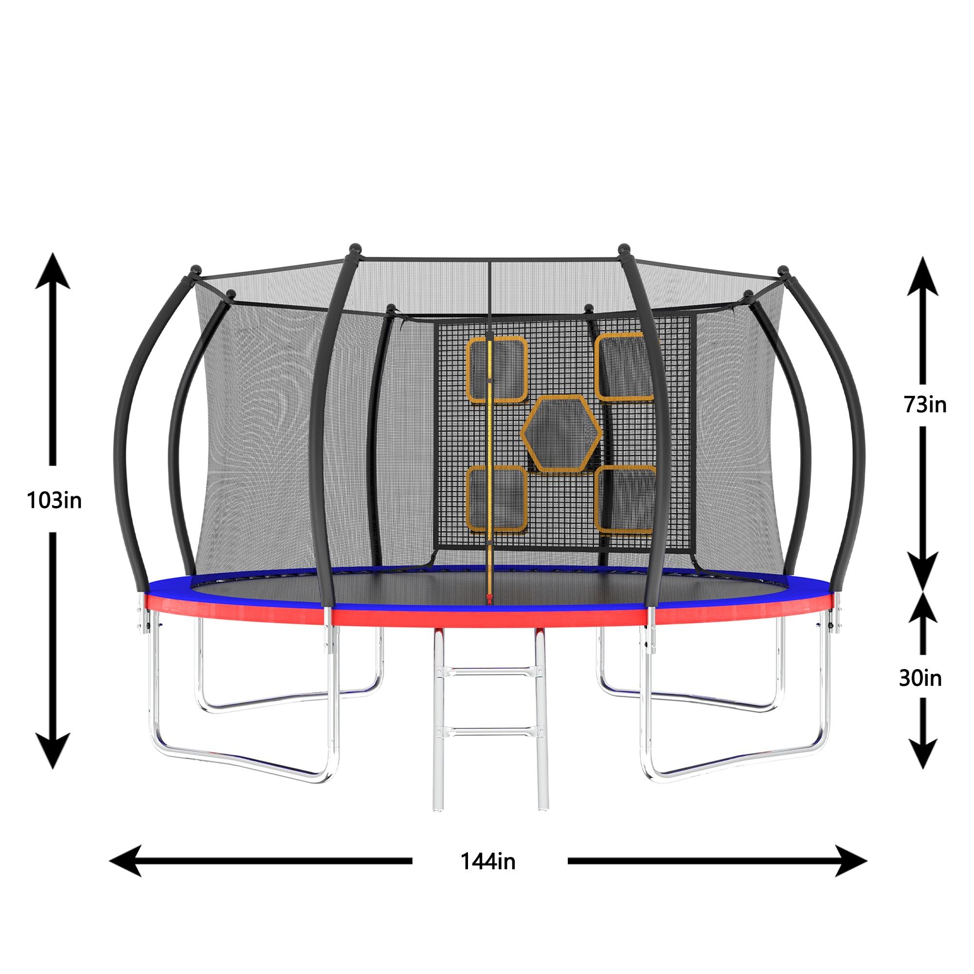 12FT Big Trampoline for adults(FOB) - MERSCO SPORTS