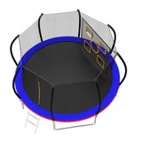 12FT New Design Blue&Red High Quality Trampoline With Safety Net - MERSCO SPORTS