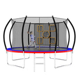 12FT New Design Blue&Red High Quality Trampoline With Safety Net - MERSCO SPORTS