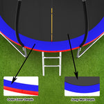 12FT New Design Blue&Red High Quality Trampoline With Safety Net - MERSCO SPORTS