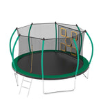 12FT New Design Green&Black Round Garden Trampoline for Children - MERSCO SPORTS