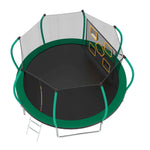 12FT New Design Green&Black Round Garden Trampoline for Children - MERSCO SPORTS