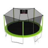 14FT Green Soft Backboard Trampoline For Adults&Kids