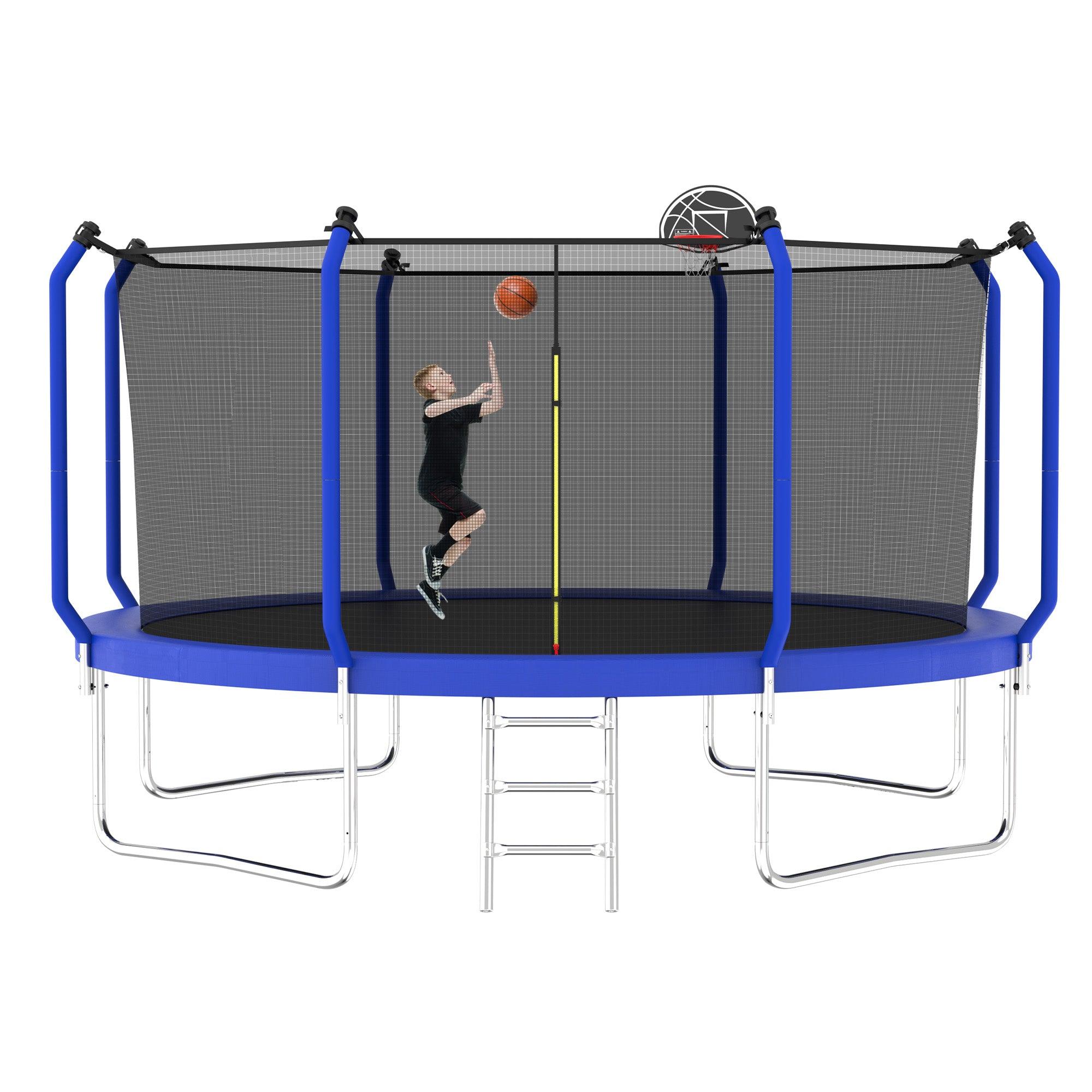 12FT Outdoor Trampoline With Safety Enclosure(FOB) - MERSCO SPORTS