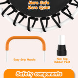 Mersco 28" Trampoline for Kids Indoor Springless Trampoline with Handle Orange