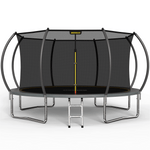 Mersco 14FT Premium Backyard Trampoline with Advanced Safety Housing - All-Weather Anti-Rust Frame