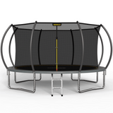 Mersco 14FT Premium Backyard Trampoline with Advanced Safety Housing - All-Weather Anti-Rust Frame