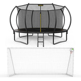 Mersco Backyard Champions Arena: Premium 14FT Trampoline & 16×7FT World Cup Soccer Goal Performance Combo