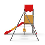 MERSCO Heavy-Duty Outdoor Swing Set & Playset with Slide
