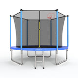 MERSCO 10FT Blue Trampoline - ASTM F381-16 Safety Approved