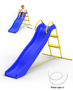 MERSCO Kids Water Slide & Freestanding Play Slide with Sprinkler Hose