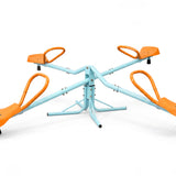 MERSCO Outdoor Kids 360° Spinning Seesaw - 4 Seats Swivel Teeter Totter