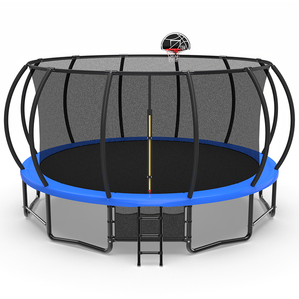 16FT Blue Pumpkin Trampoline | Giant Family Size | MERSCO – MS