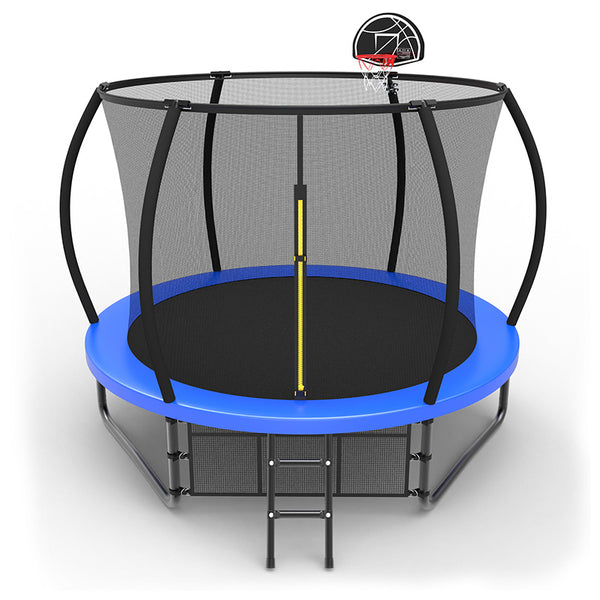 10FT Blue Pumpkin Outdoor Trampoline with Safety Net | ASTM