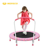Mersco 36" Trampoline for Kids Indoor Trampoline with Handle for 2+ Years Kids,Pink