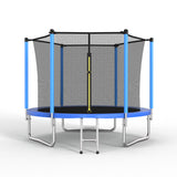 MERSCO 8FT Blue Trampoline with High-Density PVC Spring Cover