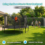 Mersco Backyard Champions Arena: Premium 14FT Trampoline & 16×7FT World Cup Soccer Goal Performance Combo