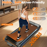 Cirui 3 in 1 Walking Pad Under Desk Treadmill with Incline,2.5 HP Portable Walking with Pad Handle Bar,265 Lbs Foldable Treadmills with Remote Control & LED Display for Office Home Use,Black