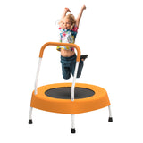 Mersco 28" Trampoline for Kids Indoor Springless Trampoline with Handle Orange
