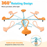 MERSCO Outdoor Kids 360° Spinning Seesaw - 4 Seats Swivel Teeter Totter