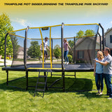 MERSCO 10x17 FT Heavy-Duty Rectangle Trampoline Park