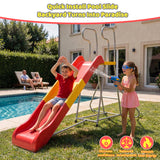 MERSCO Kids Plastic Slide with Ladder for Indoor and Outdoor Play