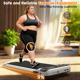 Cirui 3 in 1 Walking Pad Under Desk Treadmill with Incline,2.5 HP Portable Walking with Pad Handle Bar,265 Lbs Foldable Treadmills with Remote Control & LED Display for Office Home Use,Grey