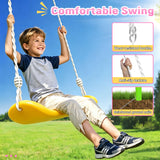 MERSCO 3-in-1 Heavy Duty Outdoor Swing Set with Slide - Pink