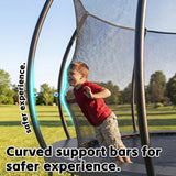 MERSCO 16FT Black Pumpkin Trampoline - High-Bounce Elite Series
