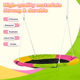 MERSCO 3-in-1 Heavy Duty Outdoor Swing Set with Slide - Pink